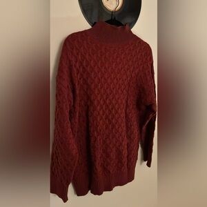 Knox Rose Red Cowl Neck Sweater